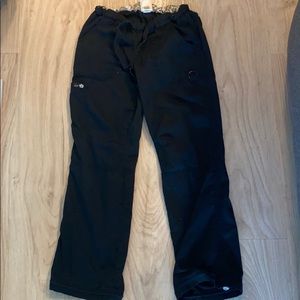 Black scrub pants